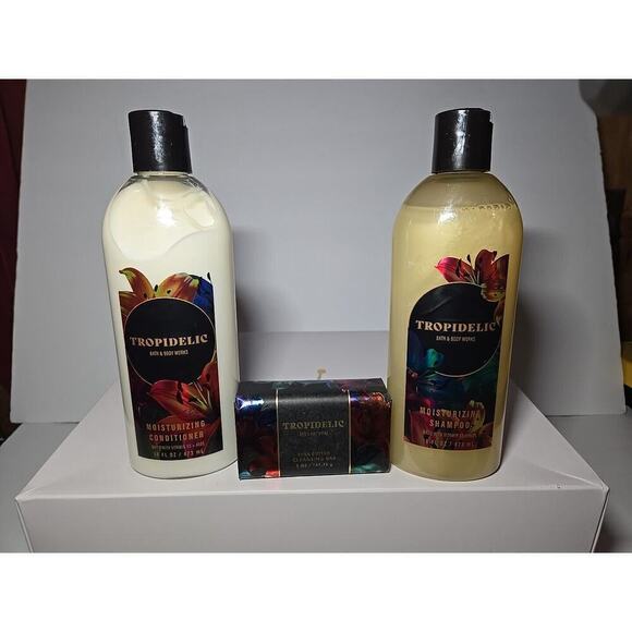 Bath & Body Works TROPIDELIC Shampoo & Conditioner And Bar Soap Set Of 3 - Picture 5 of 7